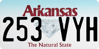 AR license plate 253VYH