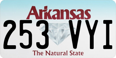 AR license plate 253VYI