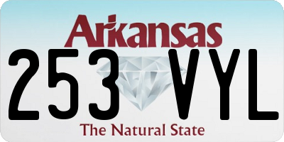 AR license plate 253VYL