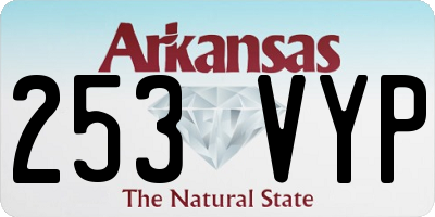 AR license plate 253VYP