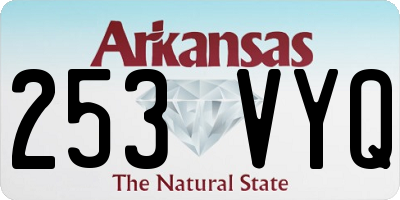 AR license plate 253VYQ