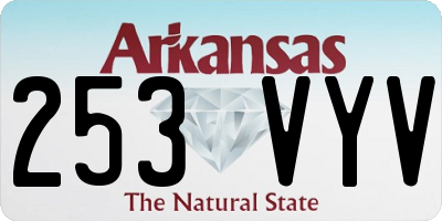 AR license plate 253VYV