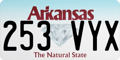 AR license plate 253VYX