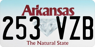 AR license plate 253VZB