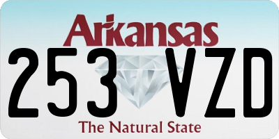 AR license plate 253VZD