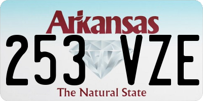 AR license plate 253VZE