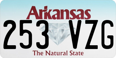 AR license plate 253VZG