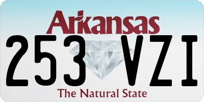 AR license plate 253VZI