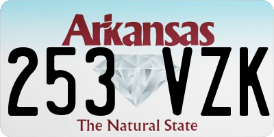 AR license plate 253VZK