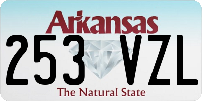 AR license plate 253VZL