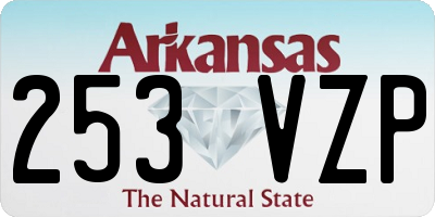 AR license plate 253VZP