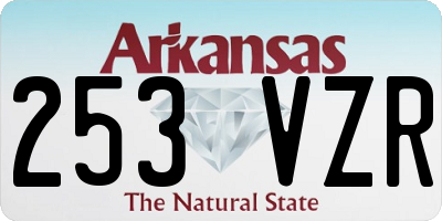 AR license plate 253VZR