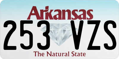 AR license plate 253VZS