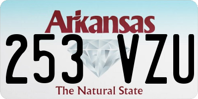 AR license plate 253VZU