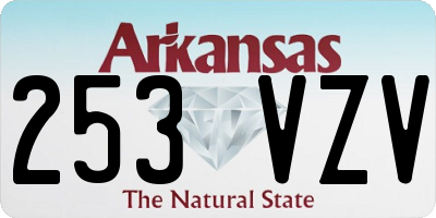 AR license plate 253VZV