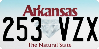 AR license plate 253VZX