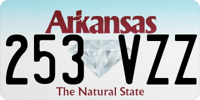 AR license plate 253VZZ
