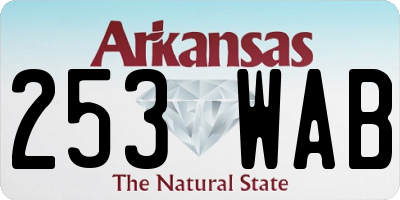 AR license plate 253WAB