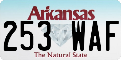 AR license plate 253WAF