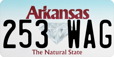 AR license plate 253WAG