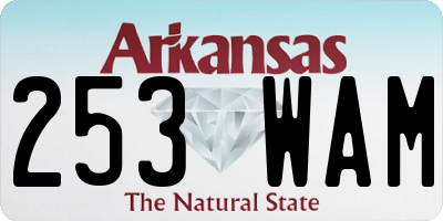 AR license plate 253WAM