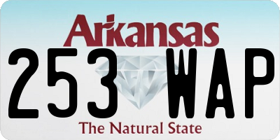 AR license plate 253WAP