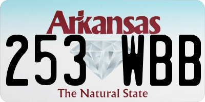 AR license plate 253WBB