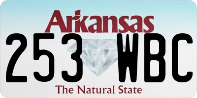 AR license plate 253WBC
