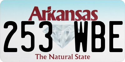 AR license plate 253WBE