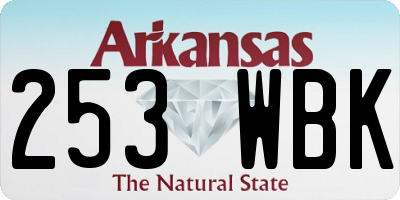 AR license plate 253WBK