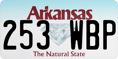 AR license plate 253WBP