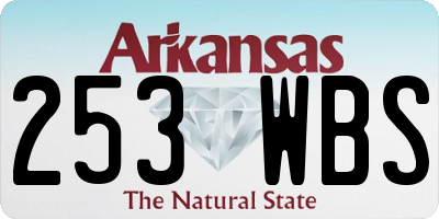 AR license plate 253WBS
