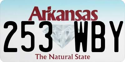 AR license plate 253WBY