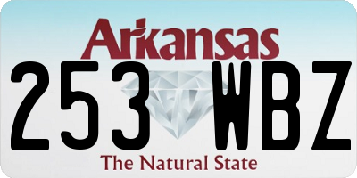 AR license plate 253WBZ