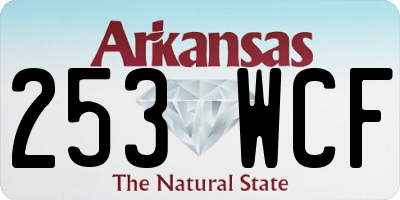 AR license plate 253WCF