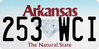 AR license plate 253WCI