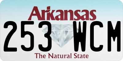 AR license plate 253WCM