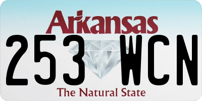 AR license plate 253WCN