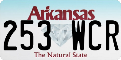 AR license plate 253WCR