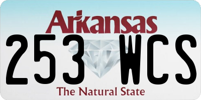 AR license plate 253WCS