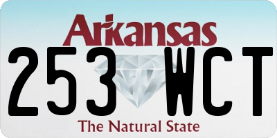 AR license plate 253WCT