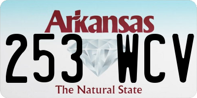 AR license plate 253WCV