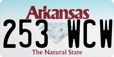 AR license plate 253WCW