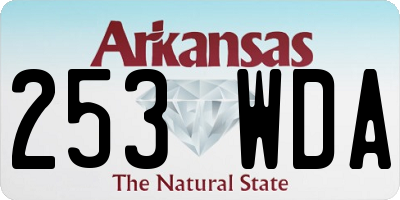 AR license plate 253WDA