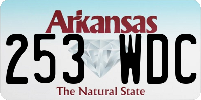 AR license plate 253WDC
