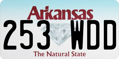 AR license plate 253WDD