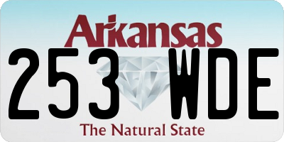 AR license plate 253WDE