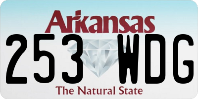 AR license plate 253WDG