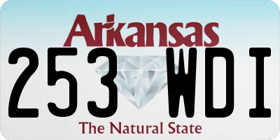 AR license plate 253WDI