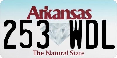 AR license plate 253WDL